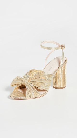 Loeffler Randall + Camellia Knot Mules With Ankle Straps