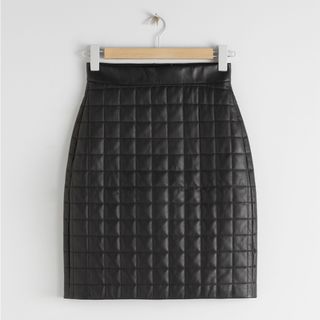 & Other Stories + Quilted Leather Skirt