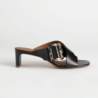 
Other Stories + Criss Cross Tortoise Buckle Mules