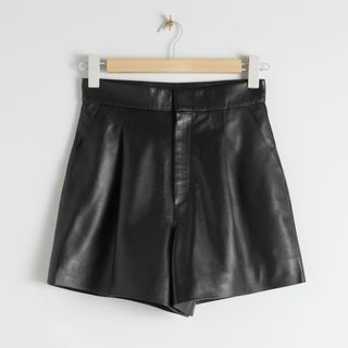 & Other Stories + Tailored Leather Shorts