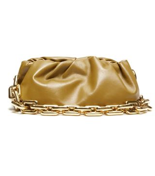 Bottega Veneta + The Pouch Chain-Strap Leather Clutch