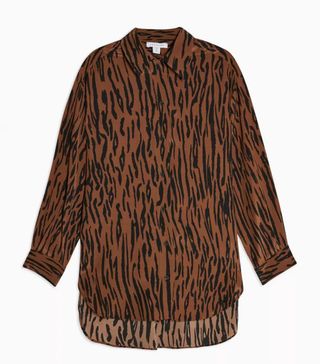 Topshop + Tiger Silk Oversized Shirt