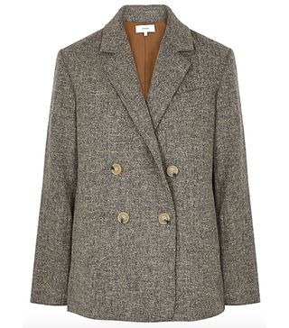 Vince + Grey Double-Breasted Jacket