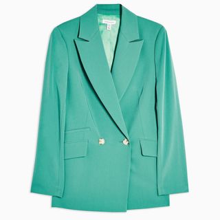 Topshop + Mint Double Breasted Blazer