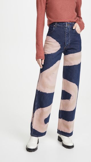 Eckhaus Latta + Wide Leg Jeans