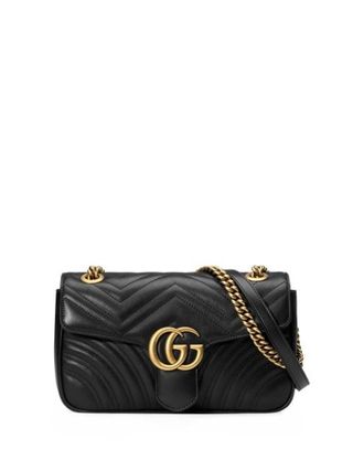 Gucci + GG Marmont Small Matelassé Leather Shoulder Bag