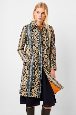 French Connection + Adila Reptile Trench Coat