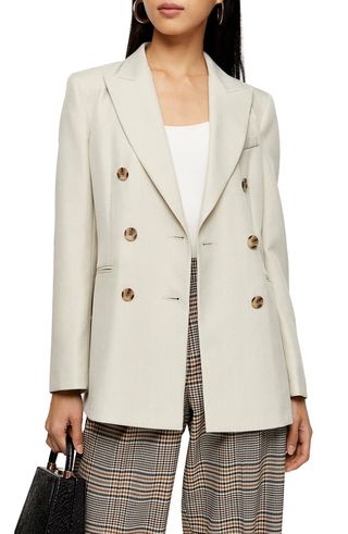 Topshop + Double Breasted Blazer