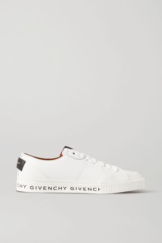 Givenchy + Logo-Print Leather and Rubber Sneakers