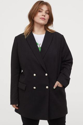 H&M+ + Double-Breasted Jacket