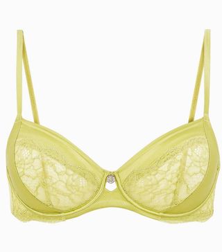 Marks and Spencer + Silk & Lace Trim Non-Padded Balcony Bra B-G