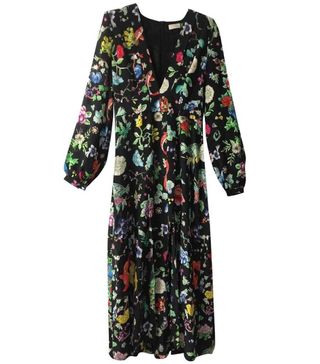 Rixo + Silk Mid-Length Dress