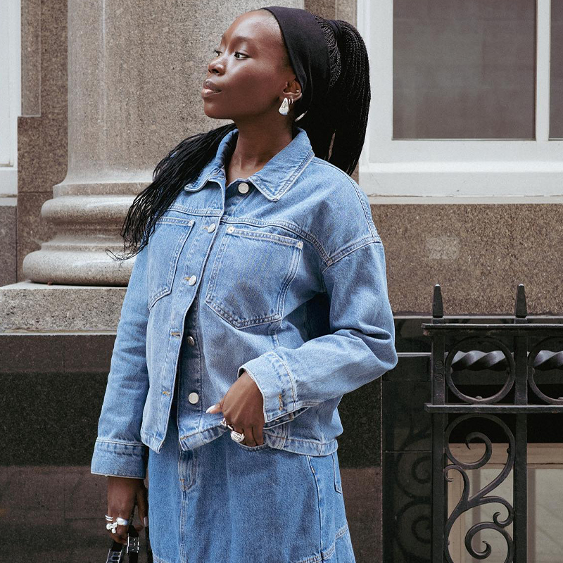 How To Style A Denim Skirt In The Winter • The Perennial Style