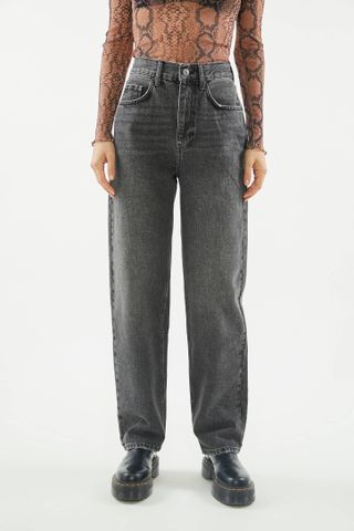 BDG + High-Waisted Baggy Jeans