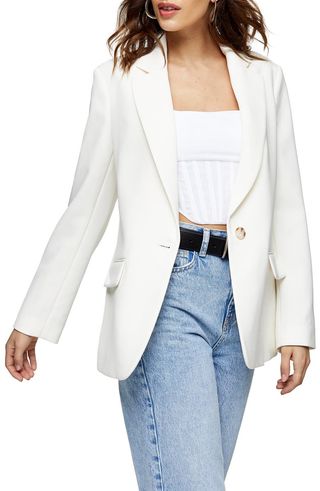 Topshop + Clean Crepe Blazer