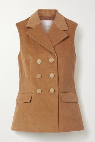 Adam Lippes + Double Breasted Corduroy Vest