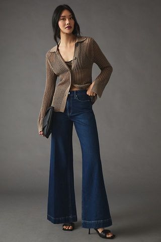 Paige + Harper High-Rise Wide-Leg Jeans