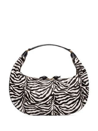 Staud + Sasha Zebra Print Shoulder Bag