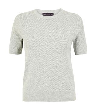 Marks and Spencer + Diamond Stitch Knitted Top