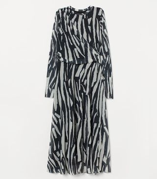 H&M + Calf-Length Mesh Dress