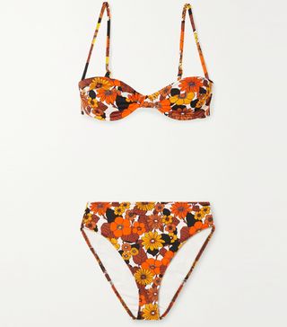 Dodo Bar Or + Morgan Floral-Print Underwired Bikini