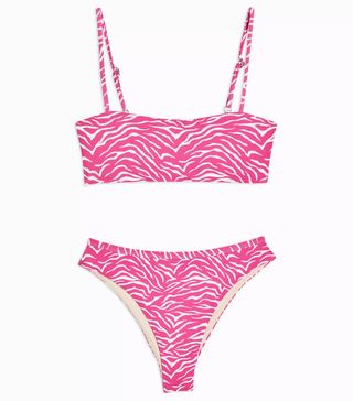 Topshop + Pink Tiger Bikini Set By Mink Pink
