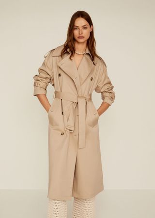 Mango + Double Breasted Trench
