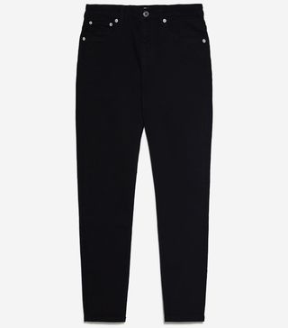 Zara + ZW Premium Deep Black Skinny Jeans