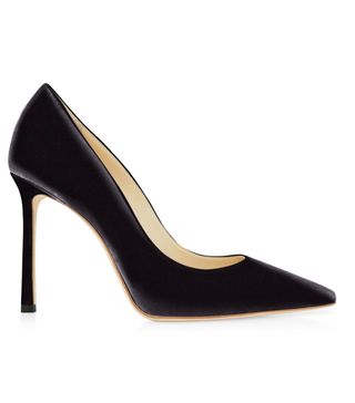 Jimmy Choo + Black Velvet Pointy Toe Pumps