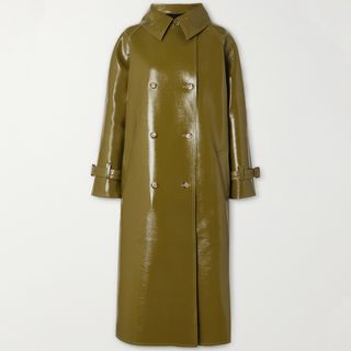 The Frankie Shop + Oversized Glossed Trench Coat