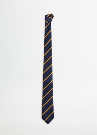 Mango + Striped Satin Tie