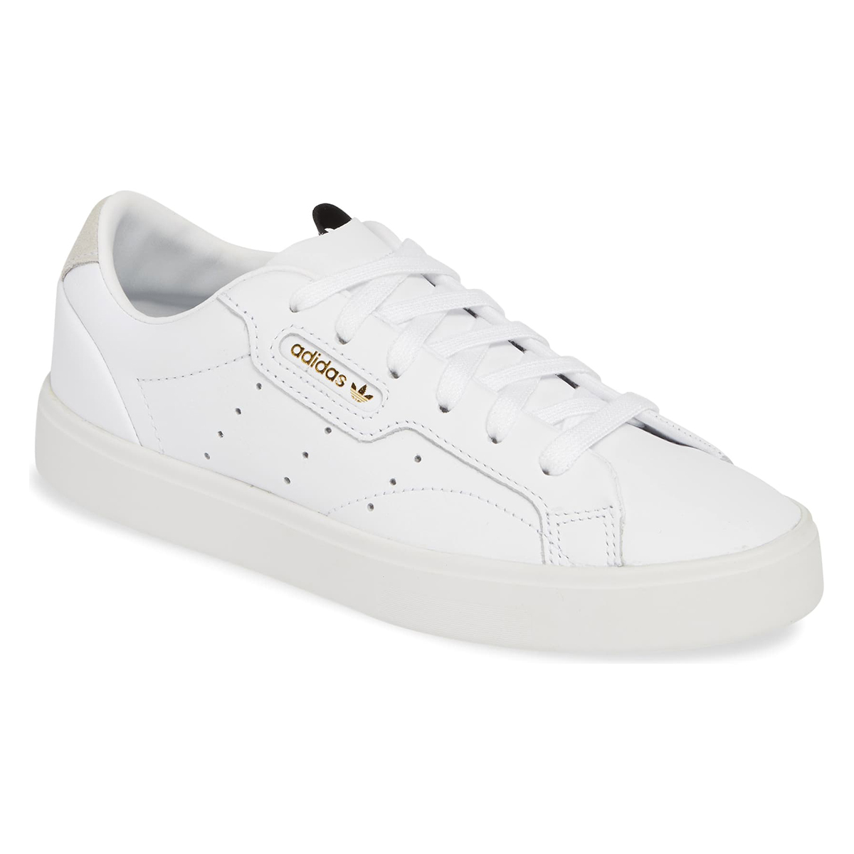Adidas + Sleek Leather Sneaker