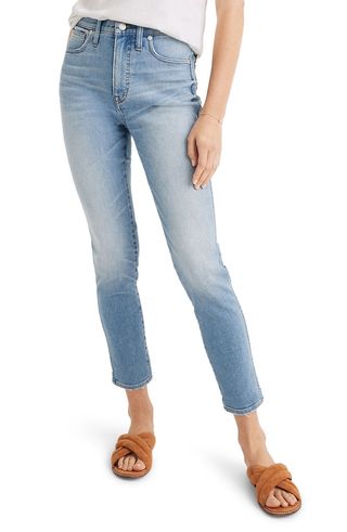 Madewell + 10-Inch High Waist Crop Skinny Jeans