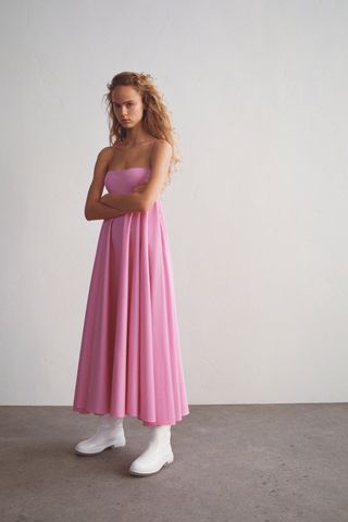 Zara + Poplin Dress