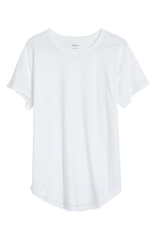 Madewell + Whisper Cotton Ribbed Crewneck T-Shirt