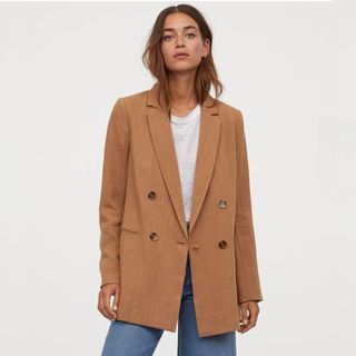 H&M + Double Breasted Jacket