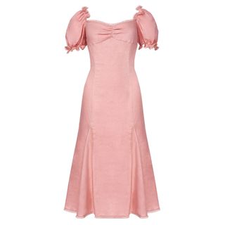 True Decadence + Dusty Pink Statement Sleeve Dress