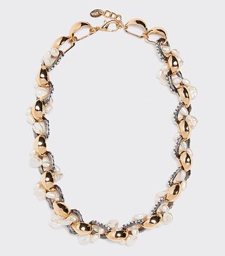Zara + Braided Natural Pearl Necklace