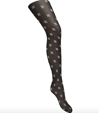 Fendi + Printed Logo Tights