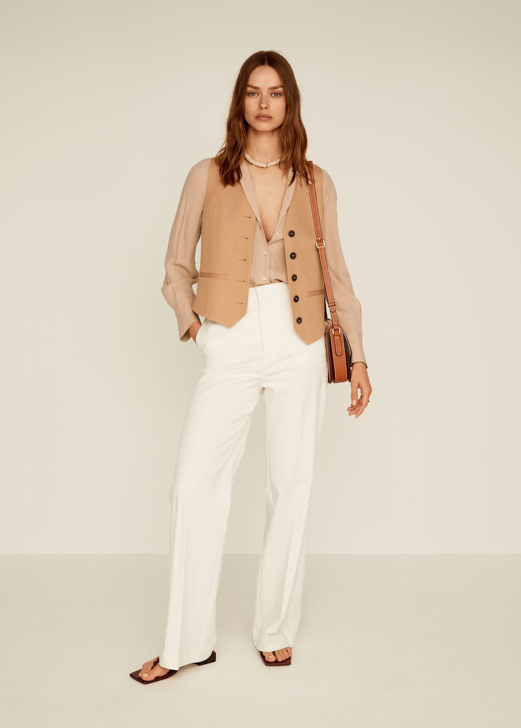Mango + Linen High Waist Pants