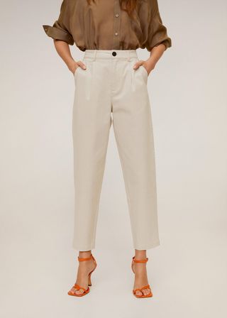Mango + Relzed Fit Cropped Trousers