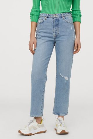 H&M + Vintage Straight High Jeans