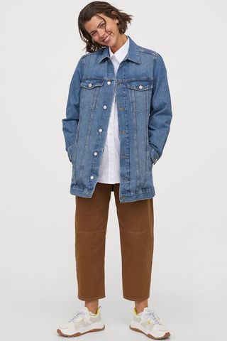 H&M + Long Denim Jacket