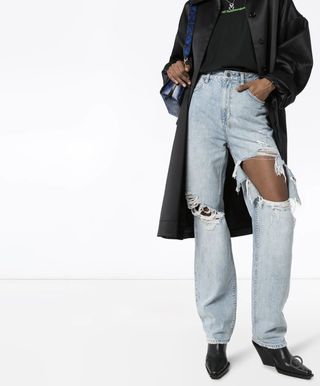 Ksubi + Playback Distressed high-waisted Jeans