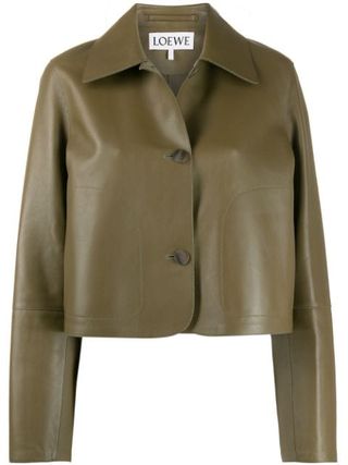 Loewe + Cropped Button-Up Jacket