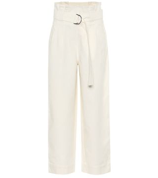 Ganni + High-Rise Straight Pants