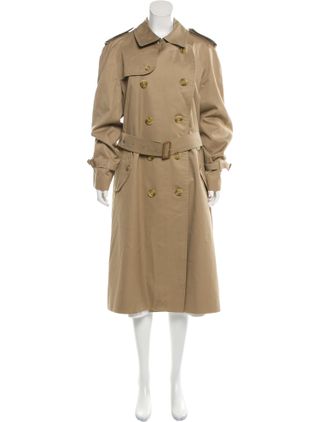 Burberry + Button-Up Trench Coat