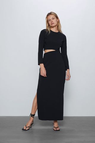 Zara + Cut Out Maxi Dress