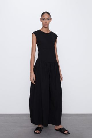 Zara + Contrasting Voluminous Dress