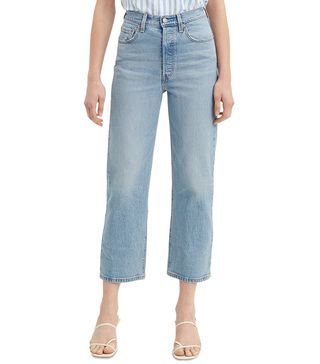 Levi's + Ribcage High-Rise Straight-Leg Jeans